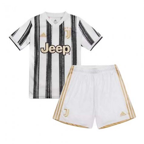 Juventus Kids Thuis tenue 2020 21 – Korte Mouw(Inclusief broek) – sale,voetbal tenue kopen