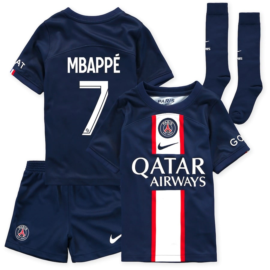 Gelukkig Atlas Verdienen Paris Saint-Germain PSG Mbappé 7 Kind Thuistenue 2022 2023 – Korte Mouw –  voetbal pakje,voetbalshirts sale,voetbal tenue kopen